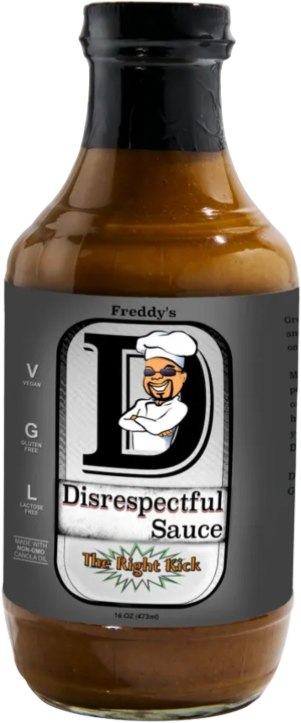 The Right Kick sauce bottle
